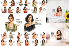 Sarcastic Sassy Women Sublimation PNG Bundle Product Image 1
