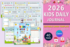 2026 Kids Daily Journal canva Product Image 1