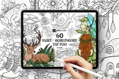 60 Procreate Stamp Brushes, Cottagecore Fairycore Goblincore Product Image 1