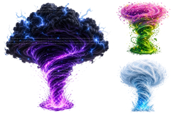 Elemental Tornado Clipart Bundle Product Image 1
