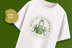 Retro St. Patrick's Day Leprechaun SVG Product Image 1