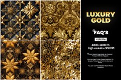 Luxury Gold Square Coaster - 04 Variations Product Image 1