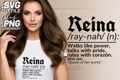 4x Reina Simpatica Sassy Corazon Definition SVG Cut Files Product Image 2