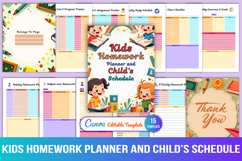 Kids Homework Planner and Child&#039;s Schedule Product Image 1
