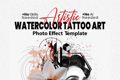 Artistic Watercolor Tattoo Art Product Image 7