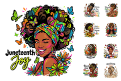 Juneteenth PNG, Black Girl Magic Sublimation Designs Product Image 1