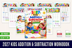 2027 Kids Addition & Subtraction Workbook Product Image 1