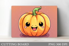 Cute Pumpkin Cutting Board. Pumpkin Kitchen Cutting Board Product Image 1