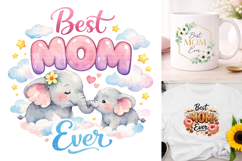 Best Mom Ever PNG Sublimation Designs Product Image 1