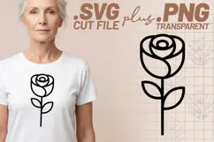 4x Floral SVG Rose Daisy PNG EPS Cut Files Cricut Crafts Product Image 2