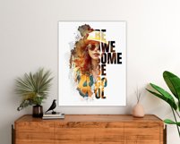 Typography portrait effect template Product Image 5