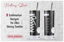 Monogram Sneaker patterns for 20oz SKINNY TUMBLER. Product Image 1