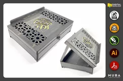 Laser Cut Quran Box Holder, Quran Stand, Quran Kerim Product Image 1