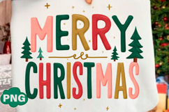 Merry Christmas Png Crochet Yarn Png Product Image 1