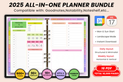 2025 All-in-one Digital Planner Product Image 1