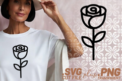 4x Floral SVG Rose Daisy Botanical Cut Files PNG Cricut Product Image 2