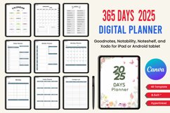 2025 Digital Planner 365 Days Canva Product Image 1