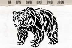 Stencil Bear Wildlife Product Image 1