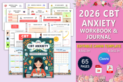2026 CBT Anxiety Workbook &amp; Journal Product Image 1