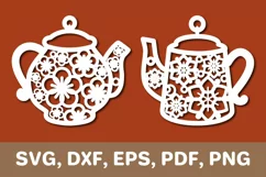 Teapot svg, teapot dxf, teapot png, Cricut, Silhouette Product Image 1