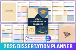 2026 Dissertation Planner Product Image 1