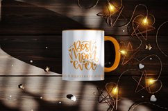 Ceramic Mug with Star String Lights Mockup Product Image 1