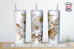 3d Tumbler Wrap Flower Sublimation bundle 20 oz Wedding Product Image 2