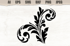 Stencil Elegant Floral Swirl Product Image 1