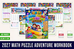 2027 Math Puzzle Adventure Workbook Product Image 1
