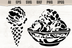 Stencils Ice Cream Dessert Product Image 1