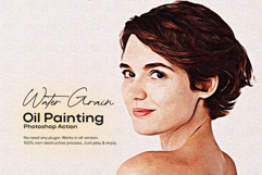 Water Grain Painting Photoshop Actio Product Image 1