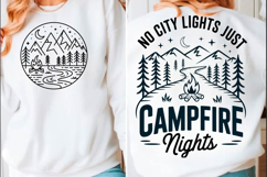 No City Lights Family Camping T Shirt png Product Image 1