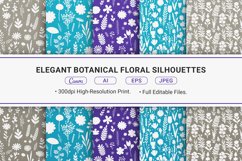 Elegant Botanical Floral Silhouettes Product Image 1