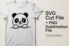 4x Panda Highland Cow Cat Elephant Peek SVG Cut Files Shirt Product Image 2