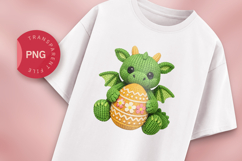 Easter Dragon Crochet PNG Clipart Product Image 1