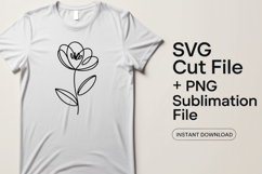 4x Floral SVG Rose Pansy Botanical Cut Files PNG Cricut Product Image 2