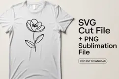4x Floral SVG Rose Pansy Botanical Cut Files PNG Cricut Product Image 2