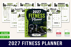 2027 Fitness Planner Product Image 1
