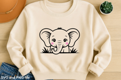 Elephant SVG Design for T-Shirts and Mugs Product Image 1