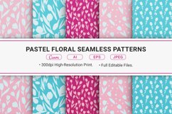 Pastel Floral Seamless Patterns Product Image 1