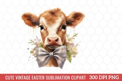 Cute Vintage Easter Sublimation Clipart Product Image 2