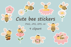 Cute bee stickers Product Image 1