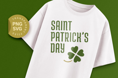 St. Patrick's Day Clover SVG &amp; PNG Product Image 1