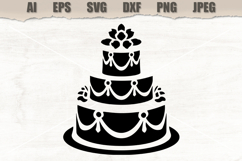 Stencil Wedding Cake Product Image 1