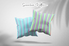 Vibrant Summer Stripe Seamless Digital Paper Pack Product Image 2