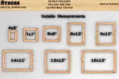Rectangle Square Frame Laser cut Svg files for Glowforge 519 Product Image 1
