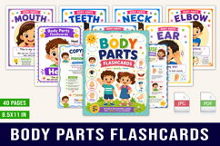 Body Parts Flashcards for Kids Product Image 1