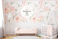 Blank wall mockup in nursery room | JPG Product Image 1