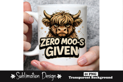 Zero Moo-s Given Highland Cow Design Product Image 1