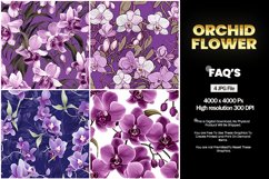Orchid Flower Square Coaster - 04 Variations Product Image 1